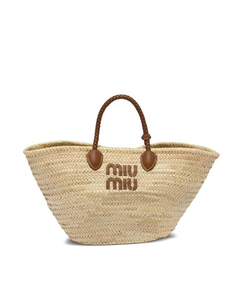 miu miu raffia bag